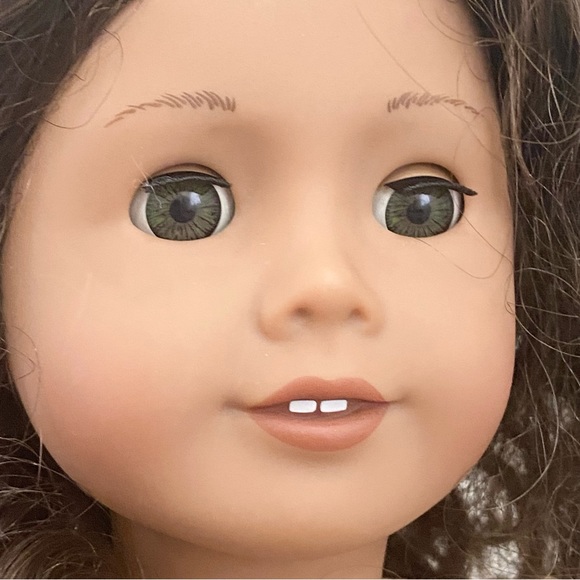 2014 AMERICAN DOLL Truly Me? Brunette Curly Hair Hazel Eyes 18” Girl Doll - Picture 2 of 16
